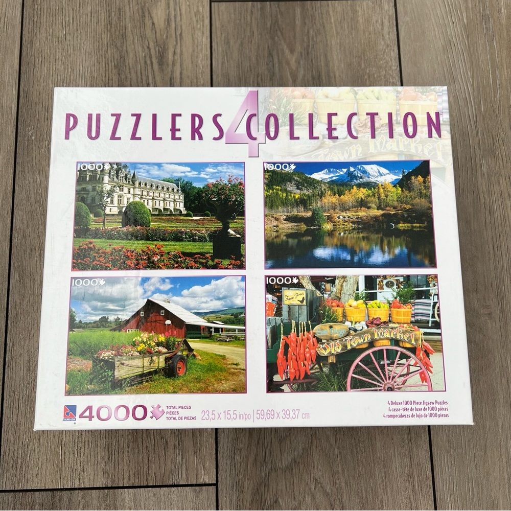 NIB Collection of 4 - 1000 Piece Jigsaw Puzzles